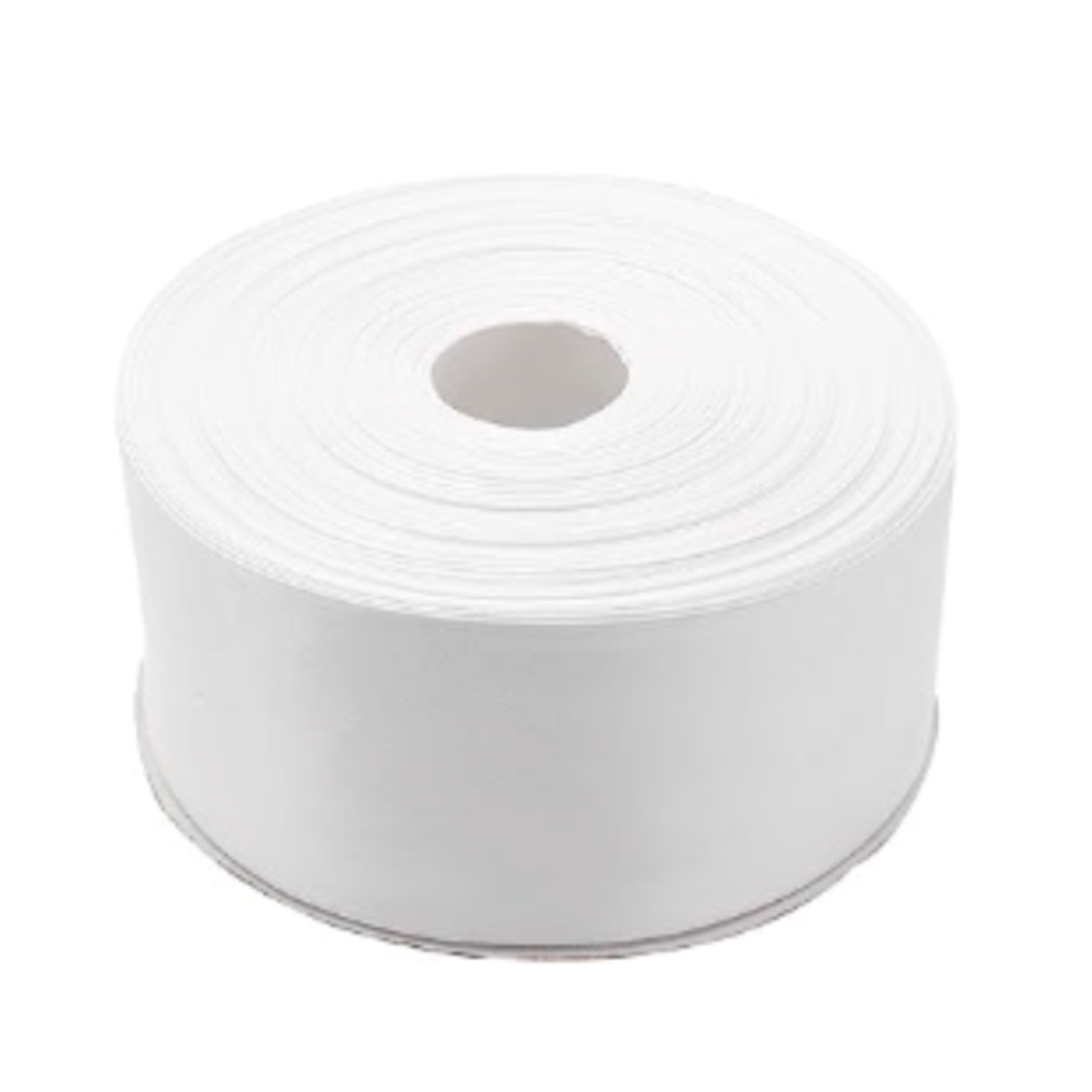 2" DOUBLE FACE SATIN RIBBON, WHITE, 50 YDS, REG $15.99