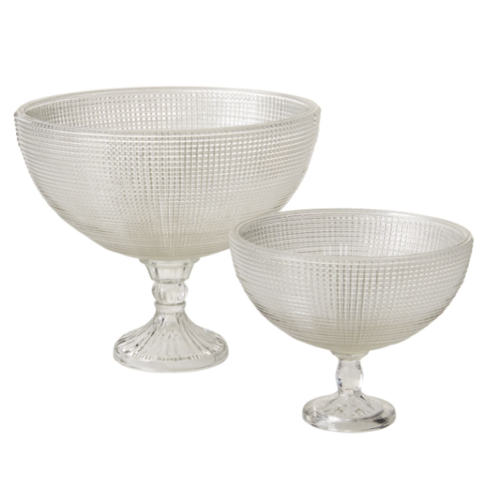 5"h x 6.25" OPULENT GLASS COMPOTE
