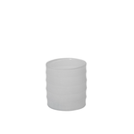40% off was $14.49 now $8.69. 4” x 4” WHITE FROSTED GLASS KYRENIA VASE