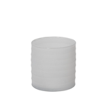 40% off was $27.49 now $16.49. 6” X 6” WHITE FROSTED GLASS KYRENIA VASE