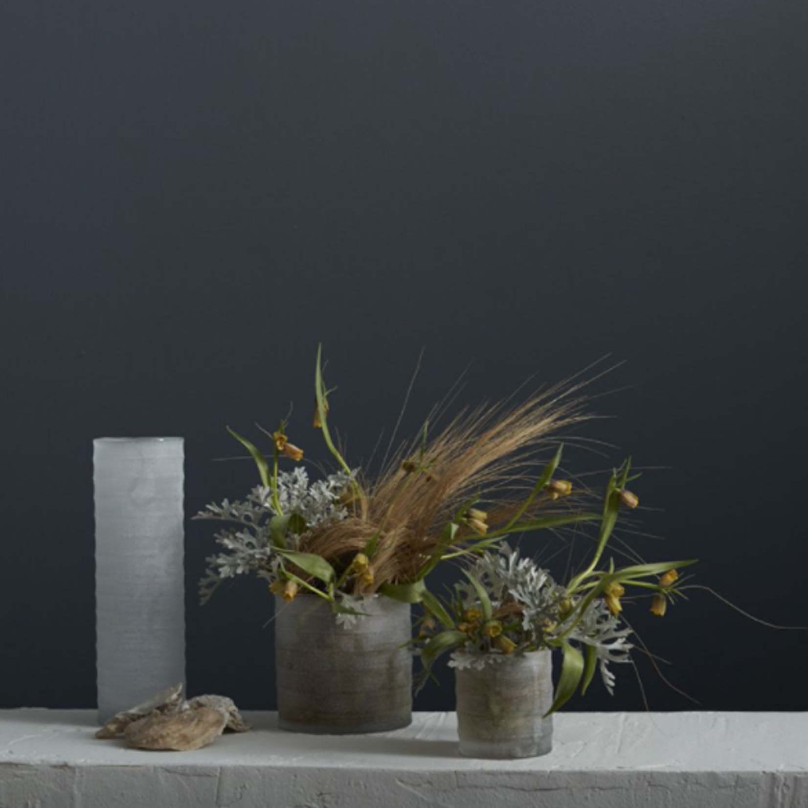 40% off was $29 now $17.39. 12.5”H X 4.25” WHITE FROSTED GLASS KYRENIA VASE