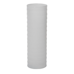 40% off was $29 now $17.39. 12.5”H X 4.25” WHITE FROSTED GLASS KYRENIA VASE