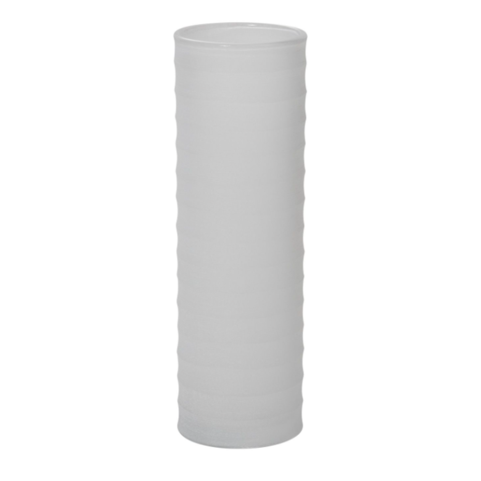 40% off was $29 now $17.39. 12.5”H X 4.25” WHITE FROSTED GLASS KYRENIA VASE