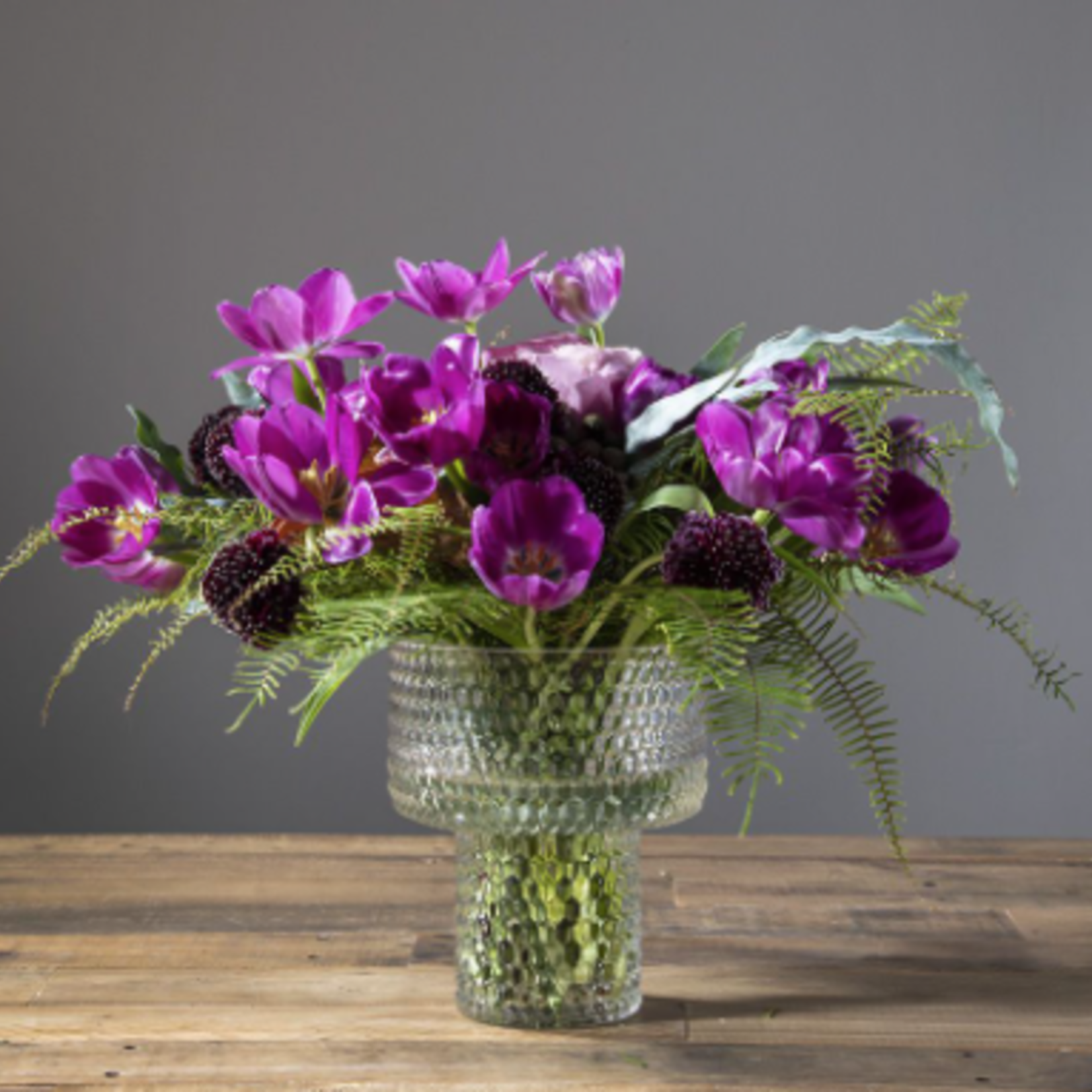40% off was $22 now $13.19. 7.5”H X 6.5” CLEAR GLASS CORINTHIA VASE