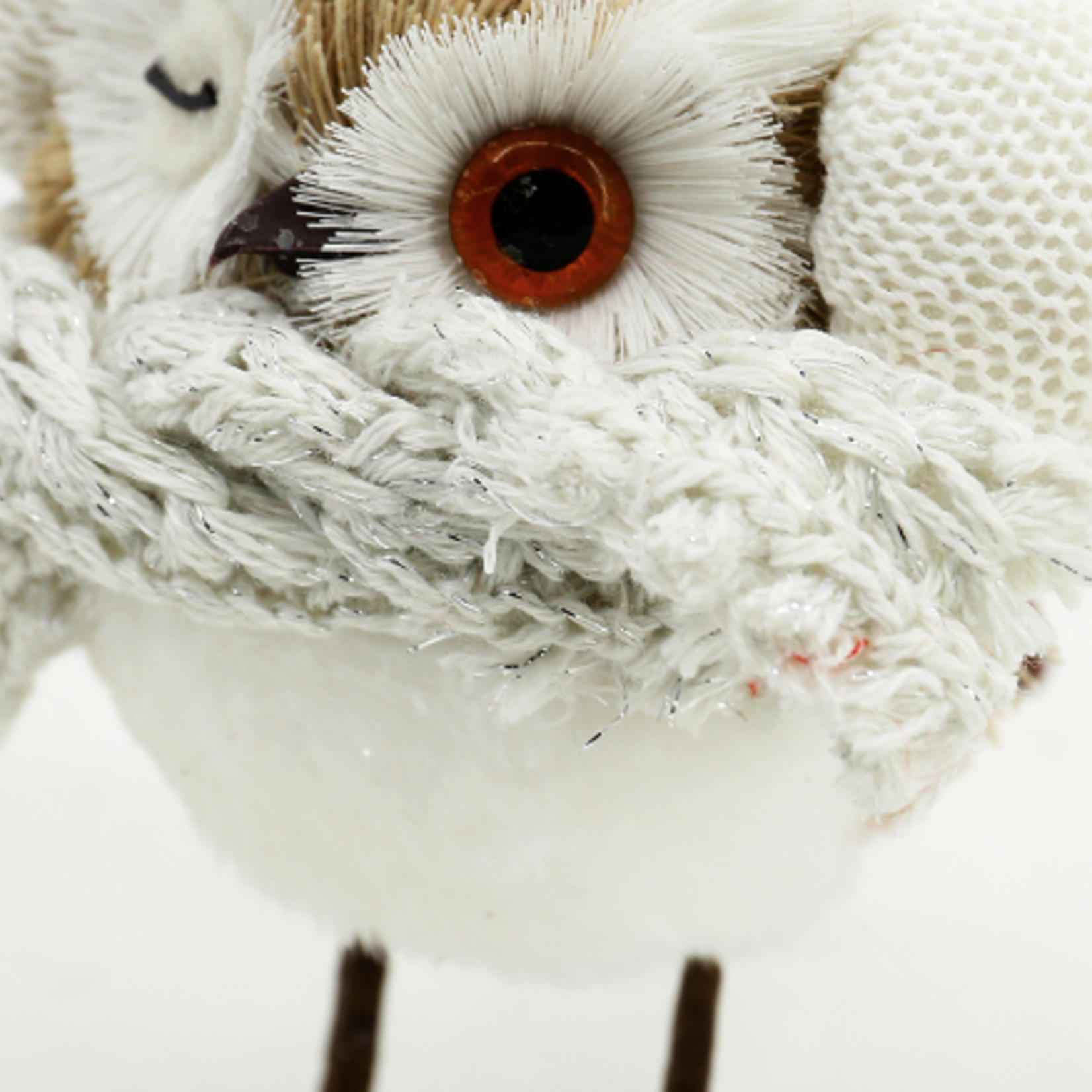 6.25”H X 4” X 4” CHRISTMAS SNOWL OWLS, reg $9.99