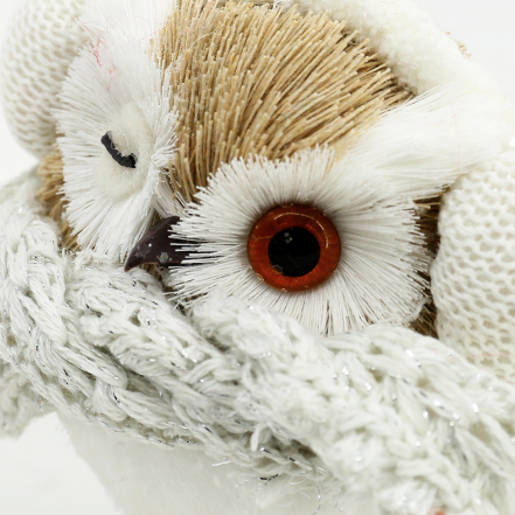 6.25”H X 4” X 4” CHRISTMAS SNOWL OWLS, reg $9.99
