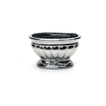 40% off was $17 now $10.19. 5.75”H X 9”L X 5”W CERAMIC OVAL COMPOTE VASE SILVER
