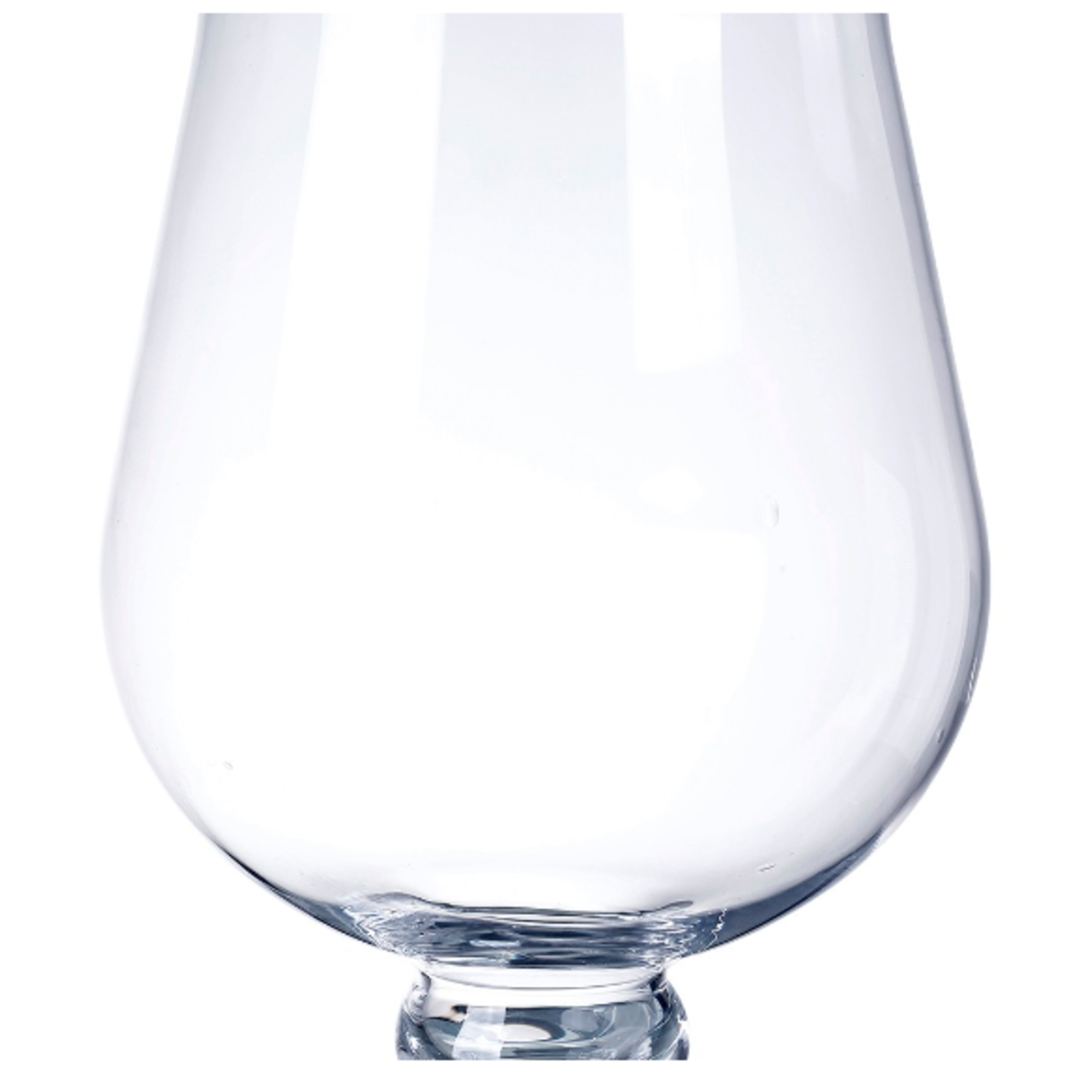 12”H X 7” GLASS PEDESTAL HURRICANE VASE