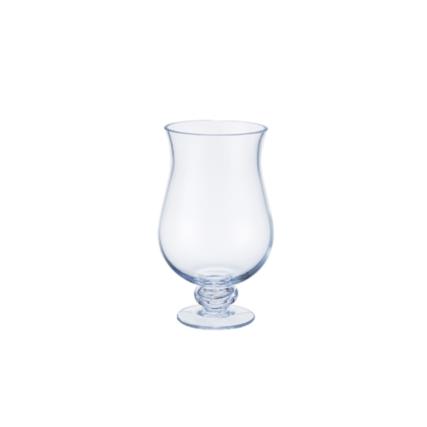 8”H X 4.5” GLASS PEDESTAL HURRICANE VASE