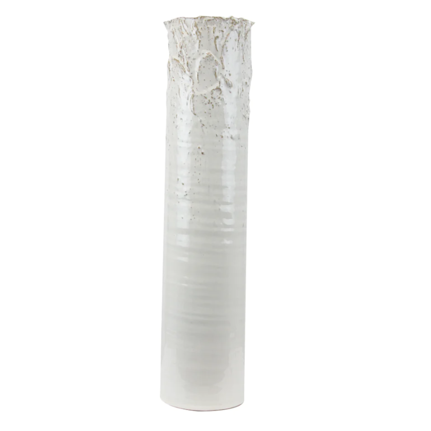 40% off was $40 now $24. 22.5”H X 5.5” ASPEN WHITE CERAMIC PLANTERS