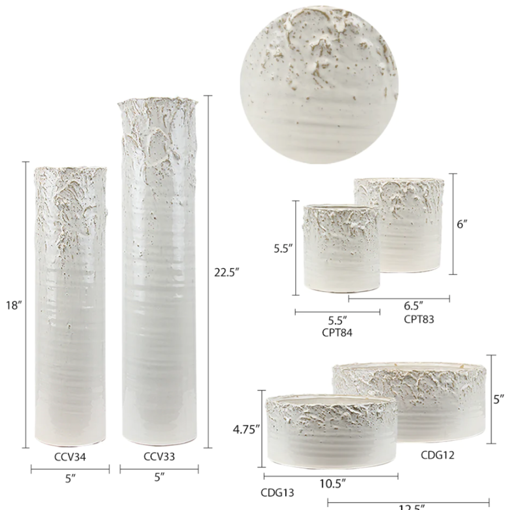 40% off was $40 now $24. 22.5”H X 5.5” ASPEN WHITE CERAMIC PLANTERS