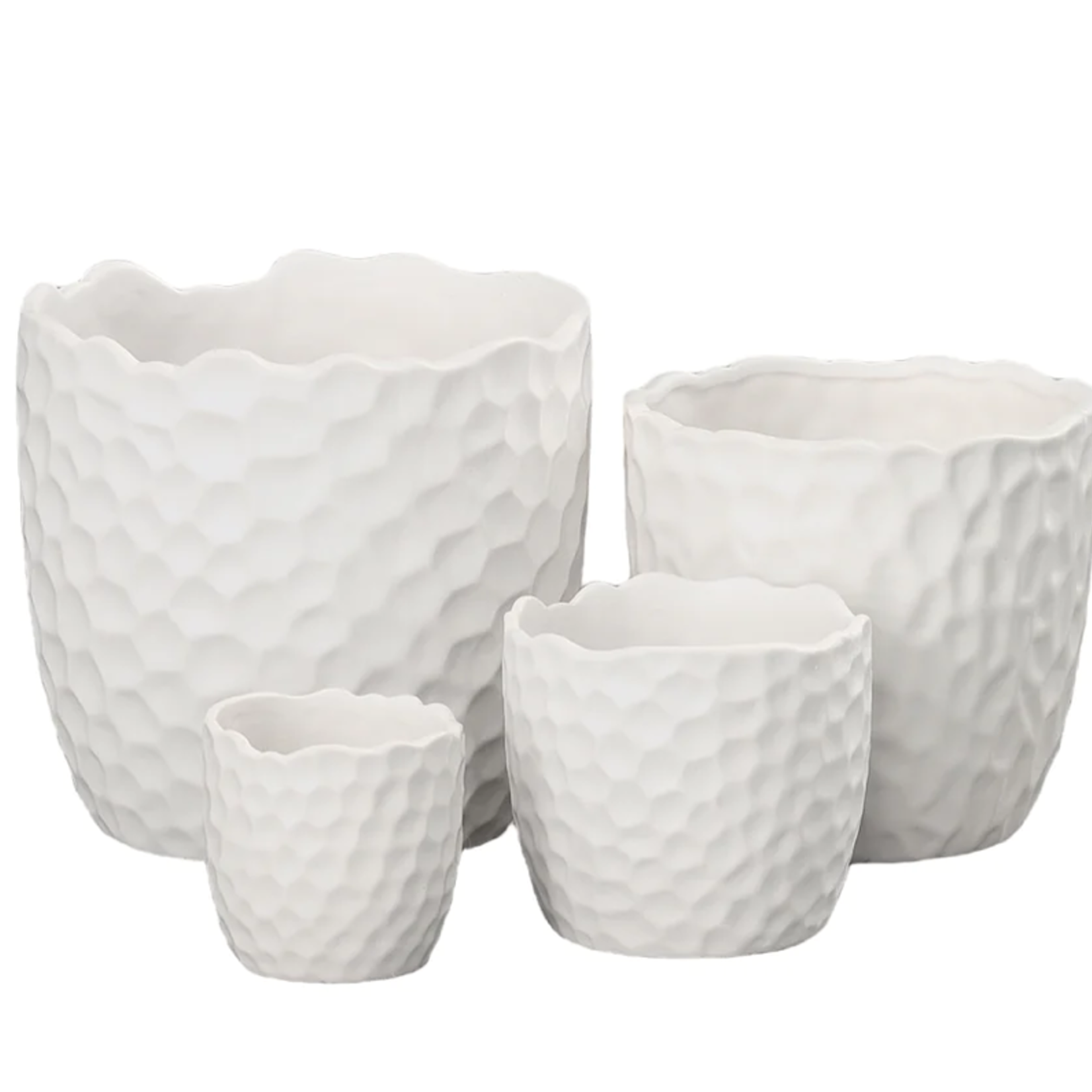 50% off was $7 now $3.49. 2.75”H X 3” MATTE WHITE SMALL CERAMIC HAMMERED TAPERED CYLINDER