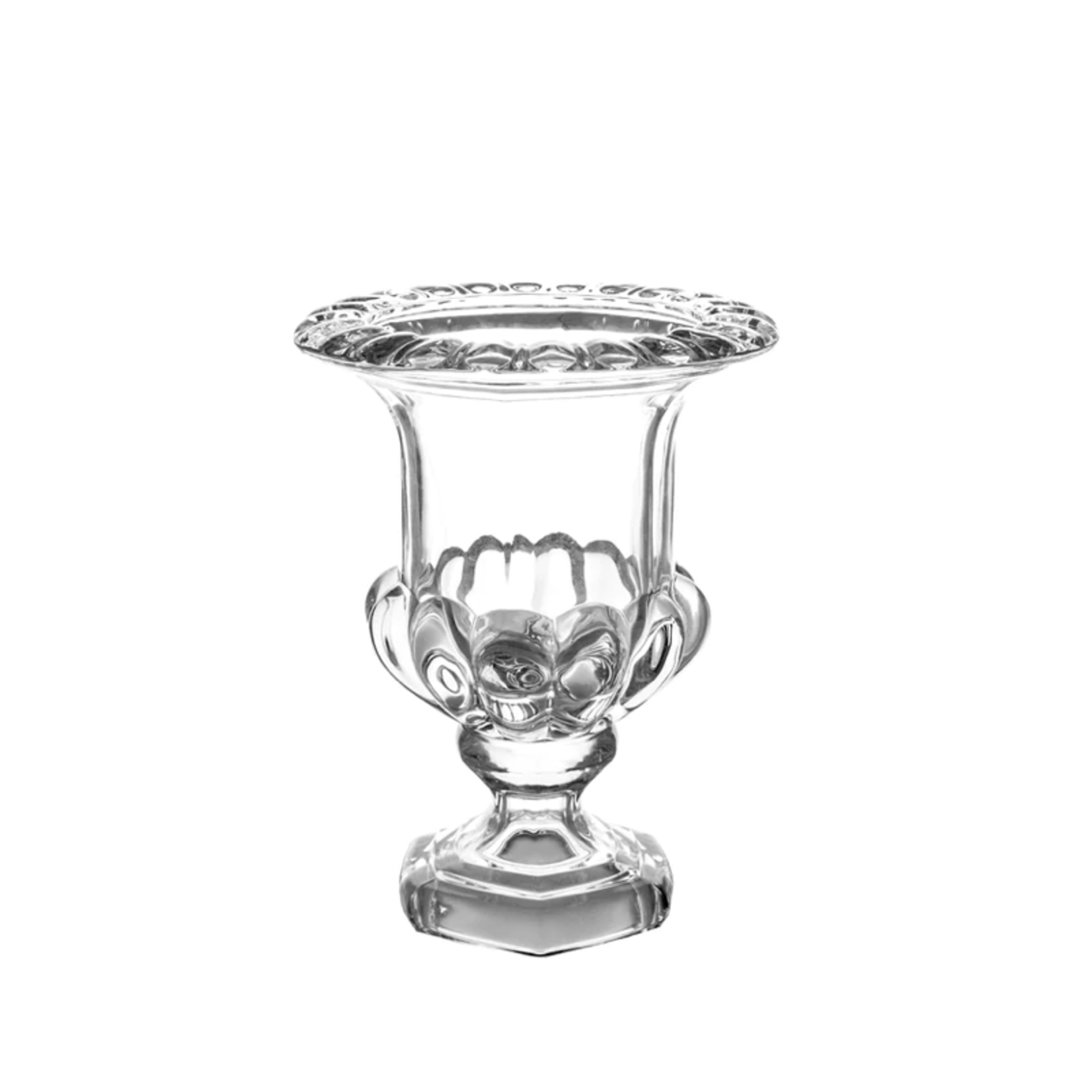10.25”H X 8” THICK GLASS PEDESTAL