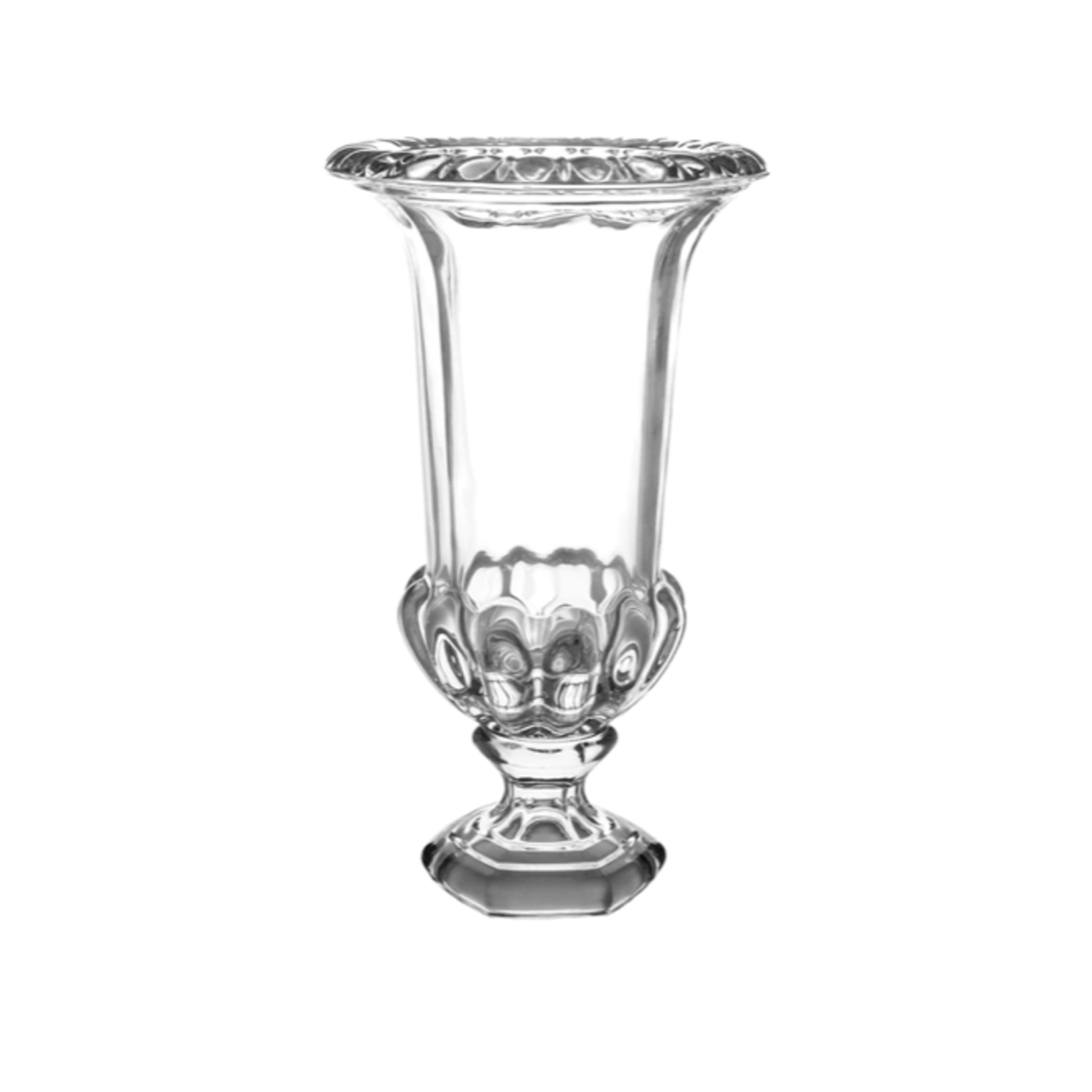 15”H X 8.5” THICK GLASS PEDESTAL