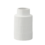 50% off was $22 now $11. 9”H X 5.25” MATTE WHITE SPECKLED SYMMETRIC COLUMN