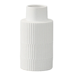 50% off was $34 now $17.  11.75”H X 6” MATTE WHITE SPECKLED SYMMETRIC COLUMN