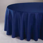 120” ROUND ROYAL BLUE POLYESTER TABLECLOTH ND