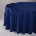 120” ROUND ROYAL BLUE POLYESTER TABLECLOTH