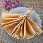 20” X 20” GOLD SATIN CLOTH NAPKINS 6PCS PER PACK