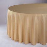 120" ROUND CHAMPAGNE TABLECLOTH