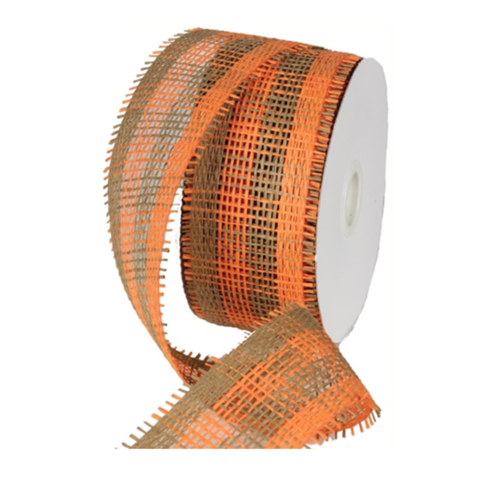 2.5" X 20 YDS ORNG/NAT WOVEN CHECK MESH REG $8.99