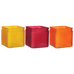 5" X 5" X 5" SQUARE CUBE WITH LIP CAMPFIRE COLLECTION (PRICE PER EACH, BOX IS ASSORTED)