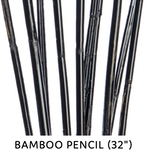 BAMBOO PENCIL 32" BLACK 10 PCS