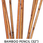 BAMBOO PENCIL 32"" MAHOGANY 10 PCS