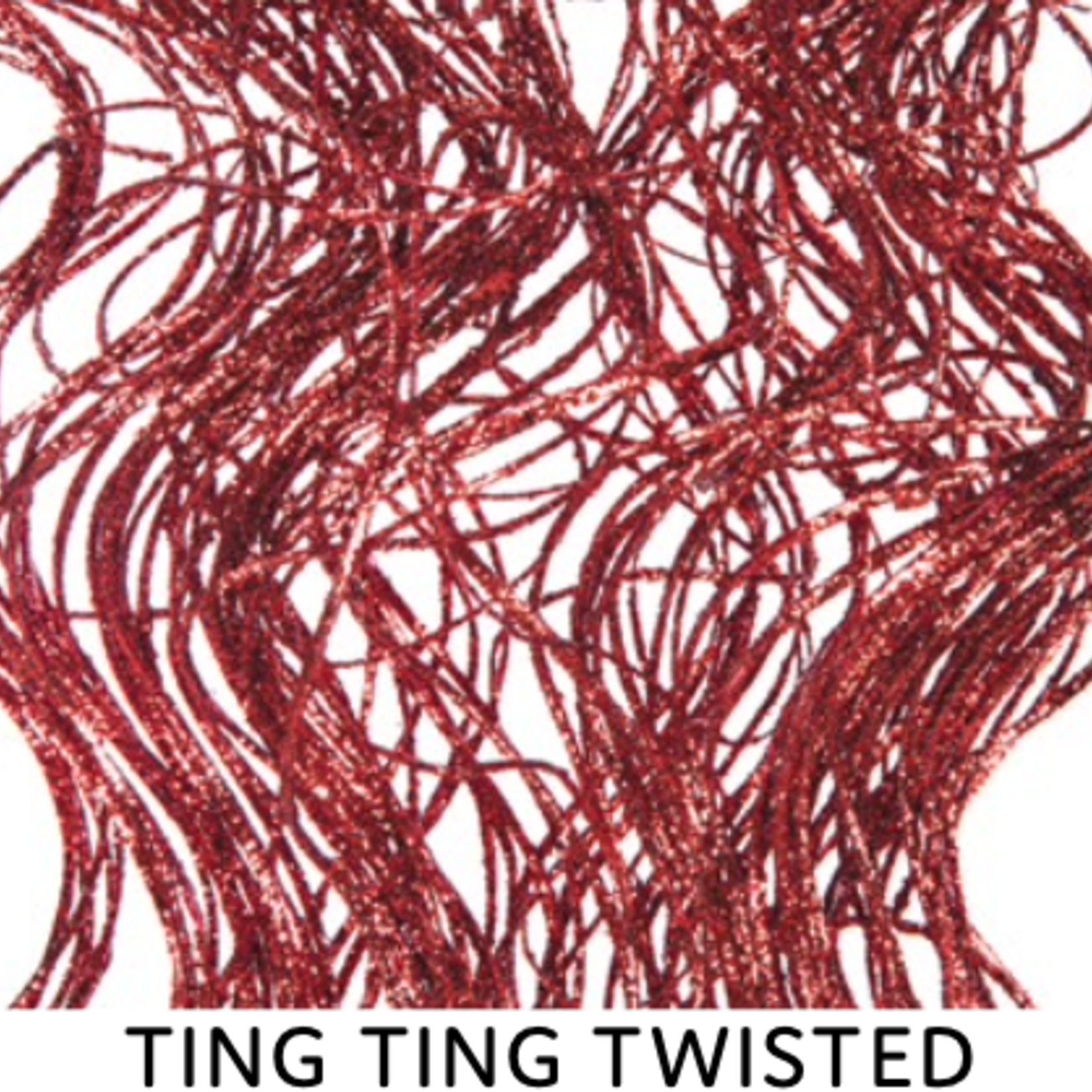 30" RED TWISTED SPARKLE 5-6 OZ TING TING, 80-90 stems