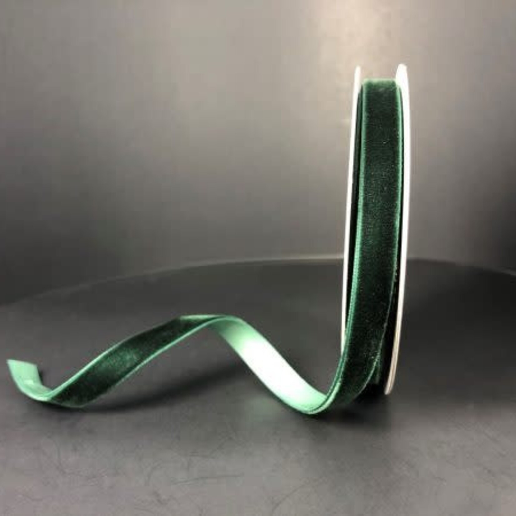 3/8” X 10 HUNTER YARDS WOVEN VINTAGE VELVET RIBBON