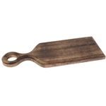 17” X 7” BROWN WOOD CHARTREUSE CHEESE BOARD