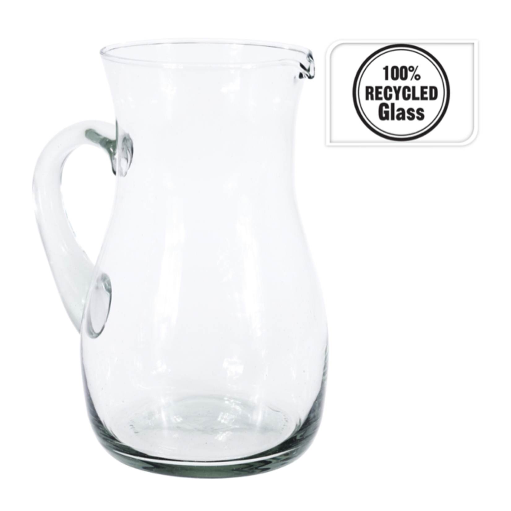 2LTR RECYCLED GLASS PITCHER, REG $14.99