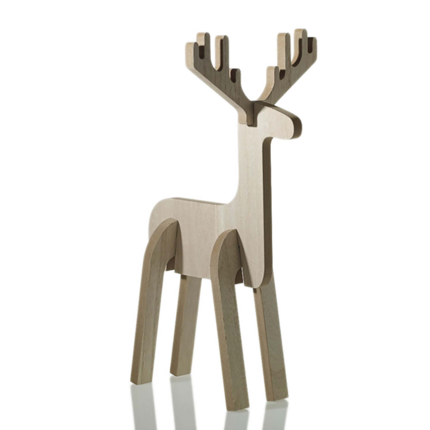 9.5”H X 5.5” X 4.25” NATURAL FIBER BLITZEN REINDEER, reg $5.99