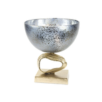 50% off was $90 now $45. 10.25”h x 9.5” GLAM GLASS WITH CHAMPAGNE STAND