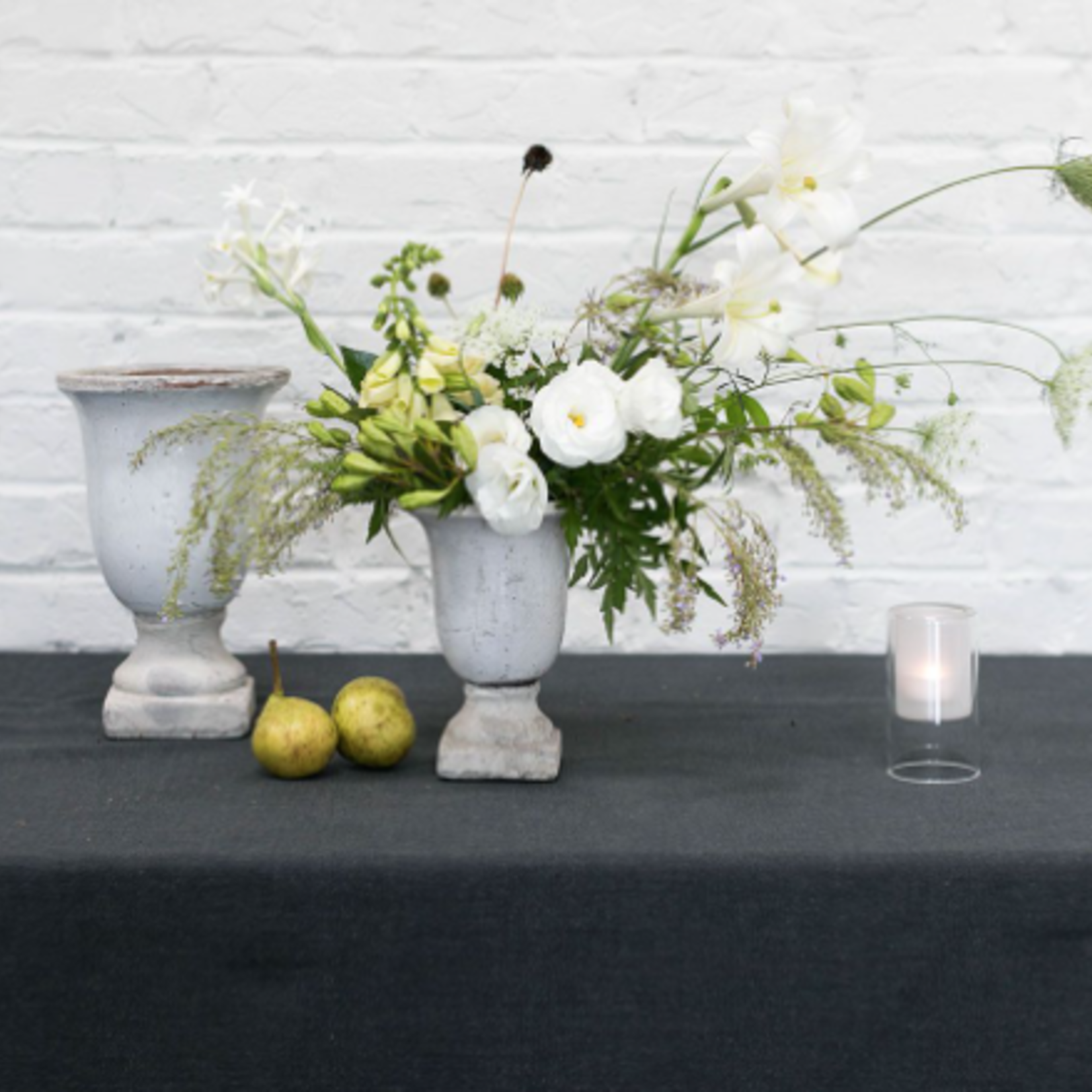 8.5”H X 6” WHITE CERAMIC DESTINY URN