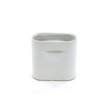 40% off was $13 now $7.79. 6”H X 6” X 2.6” MATTE WHITE CERAMIC PORTFOLIO VASE