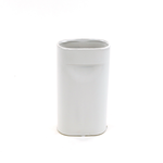 40% off was $20 now $12. 9.5”H X 5” X 2.75” MATTE WHITE CERAMIC PORTFOLIO VASE