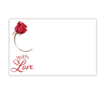 "WITH LOVE" CAPRI CARD, RED ROSE