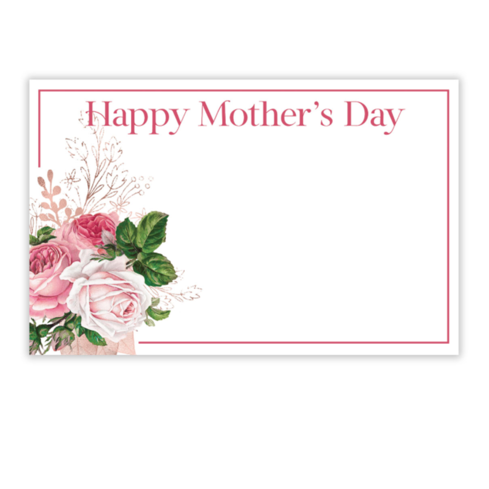 "HAPPY MOTHERS DAY" CAPRI CARDS, PINK ROSES
