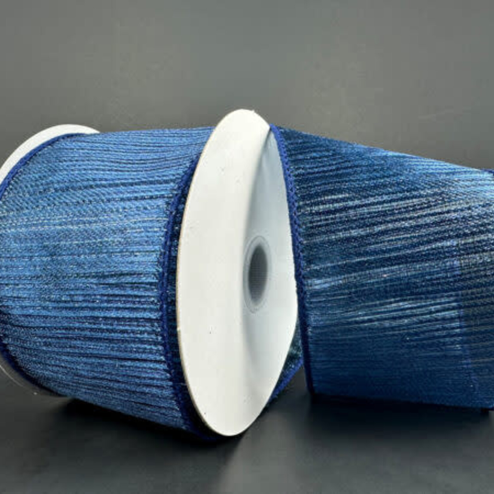 2.5" X 10 YDS NAVY MET SHEER RIBBON, reg $8.99