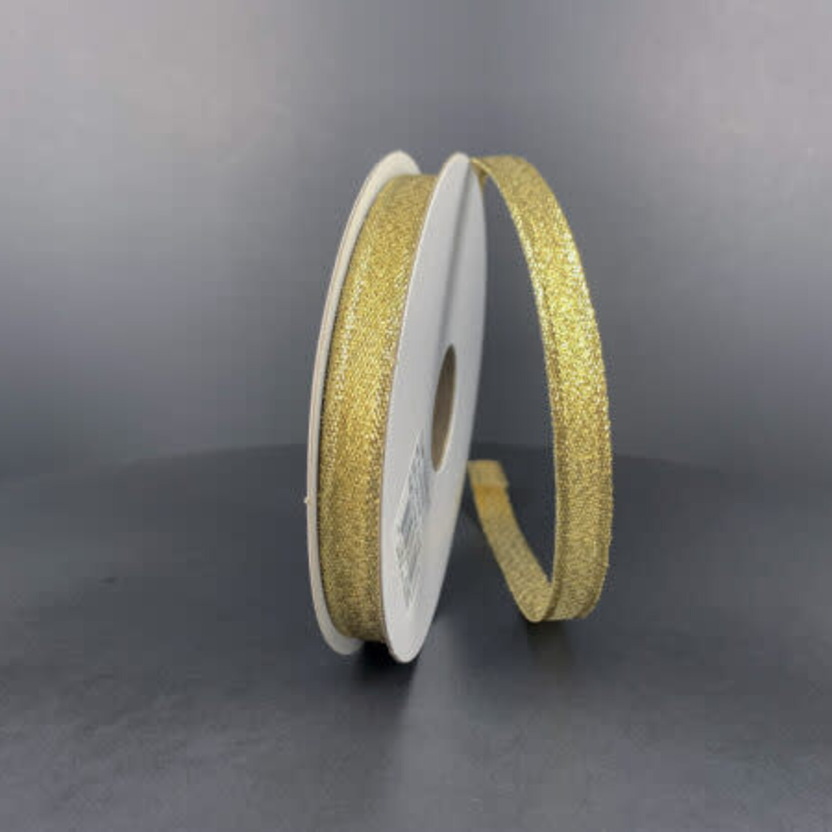 3/8" x 10 yds GOLD METALLIC EDGE RIBBON