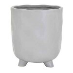 50% off was $6 now $2.99. 5.5”h x 4.25” GREY CERAMIC FOOTED POT