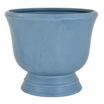 50% off was $20 ”H X 8” FRENCH BLUE CERAMIC COMPOTE VASE/POT