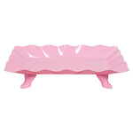 10¾" x 6¾" x 2¼"  PLASTIC SCALLOPED TREAT STAND-ASSORTED, REG $6.99