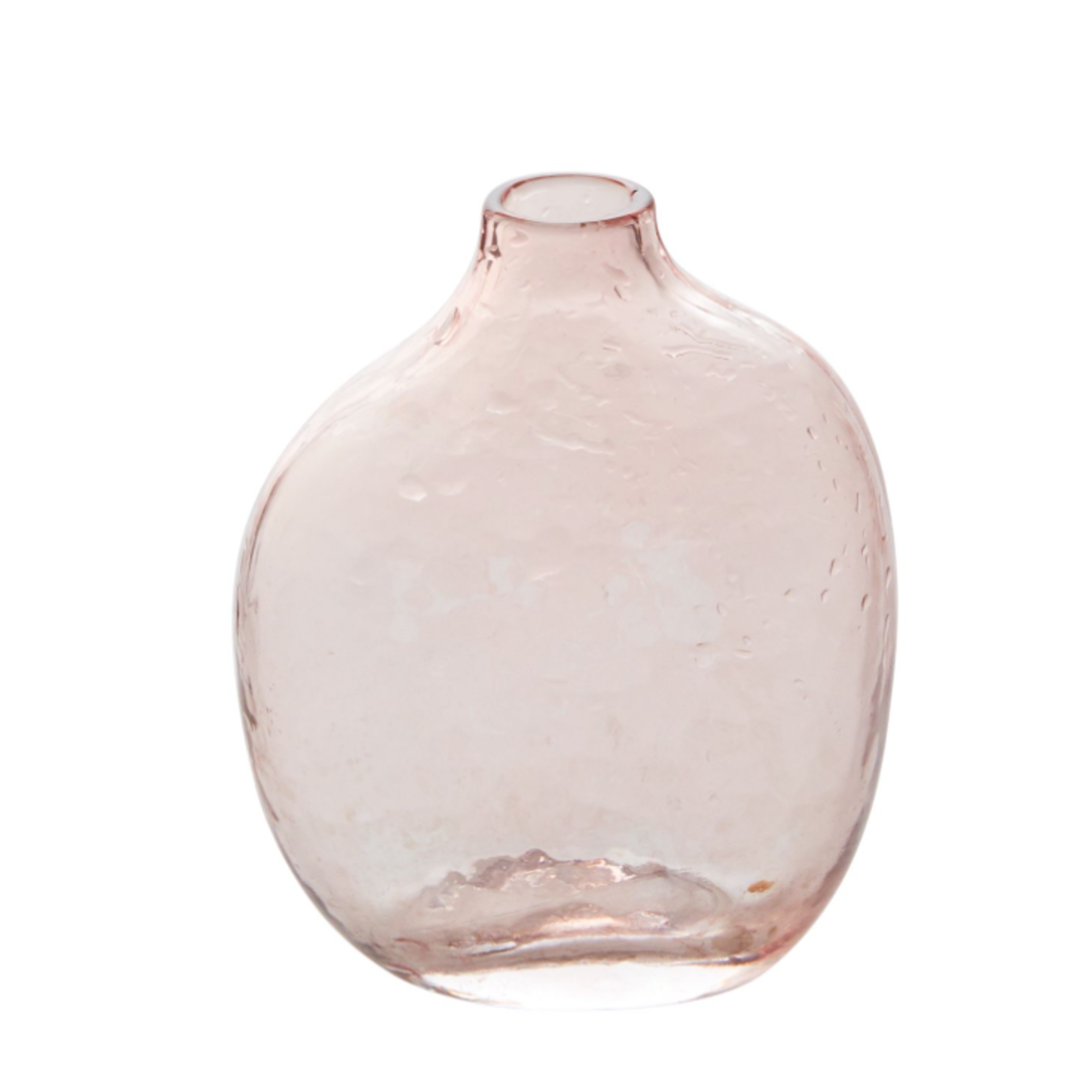 4.25”H X 2.25” PINK GLASS BRIELLE BUDVASE