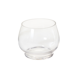 6.25”H X 7.75” CLEAR GLASS DISCOVERY TERRARIUM PEDESTAL VASE