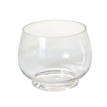 8”H X 10” CLEAR GLASS DISCOVERY TERRARIUM PEDESTAL VASE
