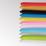 60" x 2" ASSORTED COLOR TWISTING BALLOONS, 100 PCS