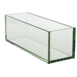 4”h x 4” x 12”L CLEAR PLATED GLASS PLATE GLASS