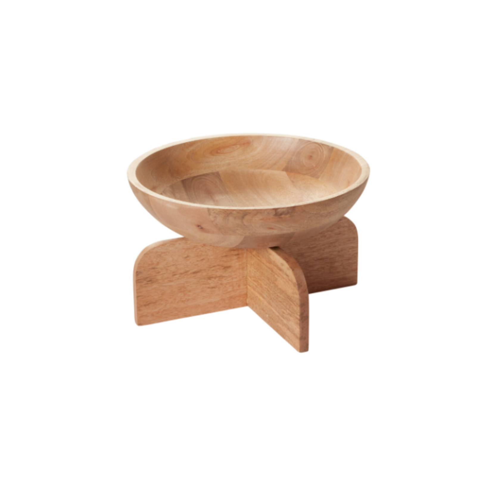 7”h x 11.5” WOOD CARLA BOWL